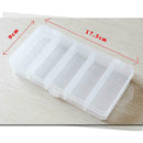 17.5*9.2*3cm 5Compartments Fishing Lure Bait Hook Tackle Storage Box Case