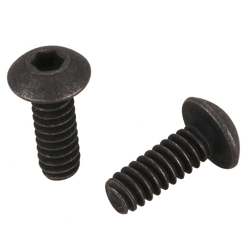 No. 6-32 UNC x 3/8 Alloy Steel Hex Socket Screws, Black, 20 Pieces D9V3