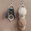 6pcs Space Saving For Door Portable Foldable Home Organizer Scarf Hat Rack White