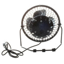 4-inch 360-degree Rotating USB Powered Metal Electric Mini Desk Fan for PC  H2U2