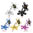 Flower Car Phone Stand 360 Rotatable Magic Suction Cup Holder Random Color A