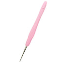 Soft Plastic Grip Handle Metal Crochet Hook for Hand Sewing Arts Tool 1.0mm