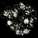 50pcs Blank Adjustable Ring Base for DIY Cabochon Ring Jewelry Craft 1.5cm