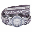 Duoya Top Brand Fashion Luxury Rhinestone Bracelet Watch Women Quartz Watch
