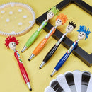 10 Pieces Mop Topper Pens Screen Cleaner Stylus Pens 3-In-1 Stylus Pen Dust T8O8