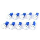 10Pcs T5 5050 LED Instrument Panel Cluster Dash Light Bulb Twist Socket White OZ
