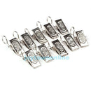 40pcs Metal Stainless Steel Window Shower Curtain Rod Clip Rings Drapery Clips