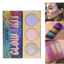 Ucanbe Three-Color High-Gloss Powder High-Disc Color-Changing Eyeshadow Dis