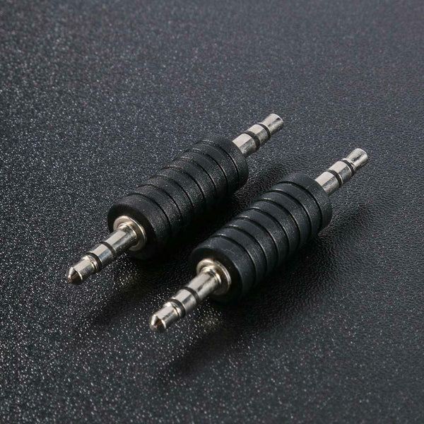 2pcs 3.5mm Stereo Male to Male Jack Audio Plug Connector Coupler Adapter #gib