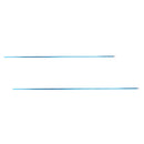 2pcs Aluminum Alloy 11mm Tent Awning Poles 127cm + 185cm for Camping Travel