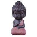 4PCS Mini Buddha Monk Statue Home Decor Tea House Ceremony Tabletop Ornament
