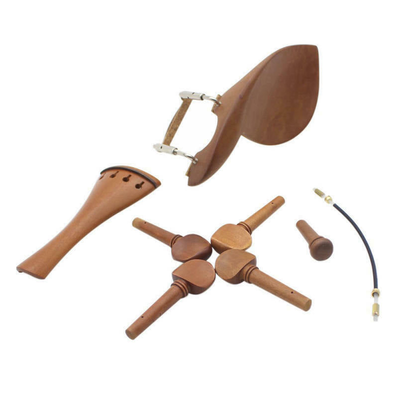 1 set 4/4 Violin Parts Tailpiece Violin Peg Chin Rest End Pin Rosewood NEW