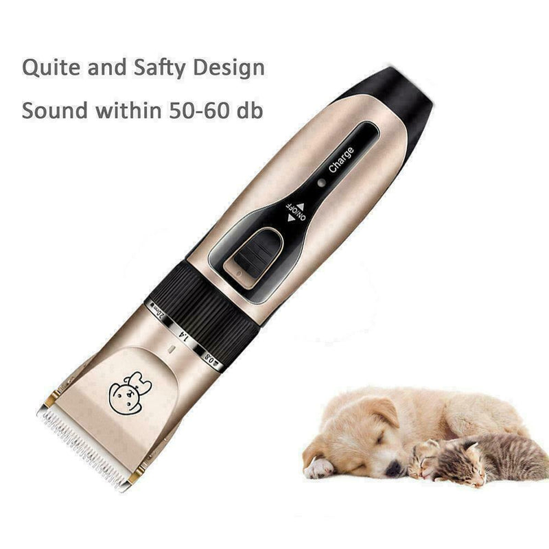 Pet Dog Cat Grooming Clippers Hair Trimmer Groomer Razor R3W5. Shaver Quiet D9O4