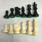 Tournament Chess Pieces Set Weighted Plastic Pieces with King Black&White WAR
