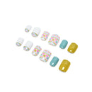 24pcs  Round False Nails Art Acrylic French Full Cover Tips Manicure Gl%!