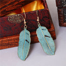 Retro Alloy Leaves Pendant Earrings Eardrop Earbob Jewelry Gift Newest Women 3C