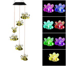 6 LED Windbell Lamp Solar Light Courtyard Moon Star Garden Decorative Lamp