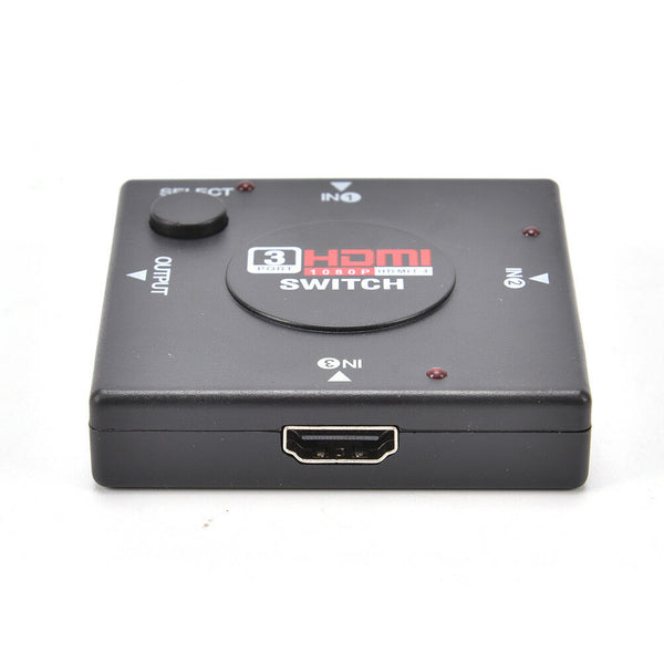 Hdmi 3 Port Switch AUTO Switcher Splitter Selector HUB Box Cable HDTV 1083C
