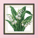 12 Months Flower DIY Cross Stitch 11CT Printed Embroidery Kits (H427 May)