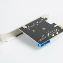 2 Port USB 3.0 PCI-E Expansion Card 19pin Header 4pin IDE Power Connector KES