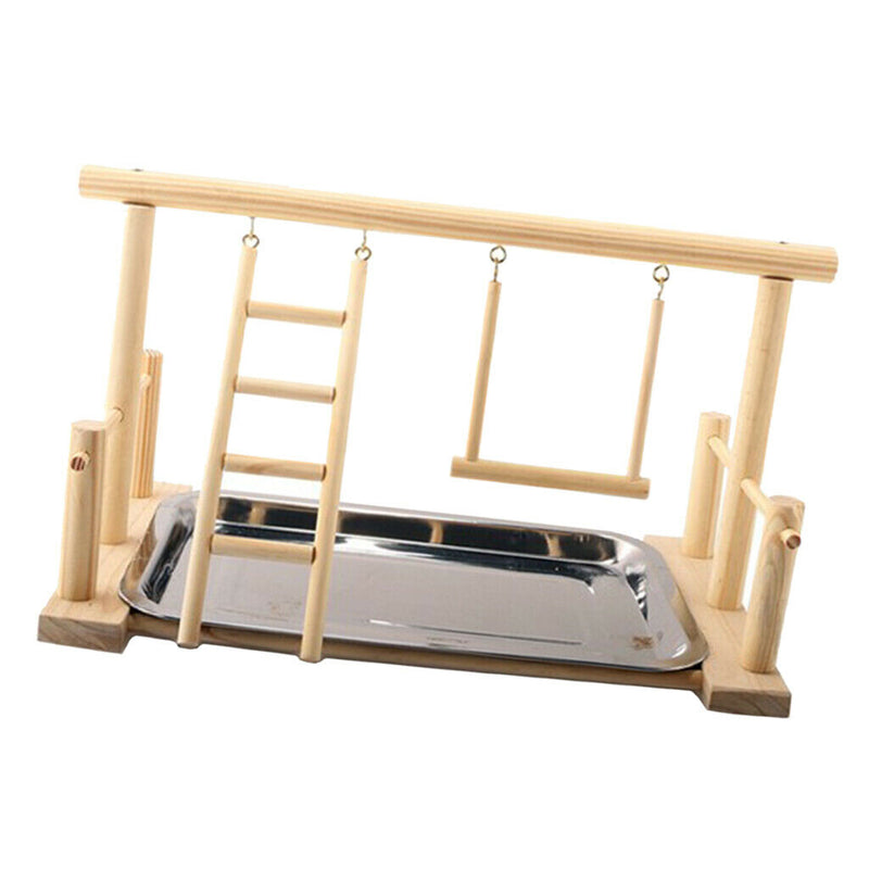 2pcs Portable Bird Play Stand Parrot Playground Playgym