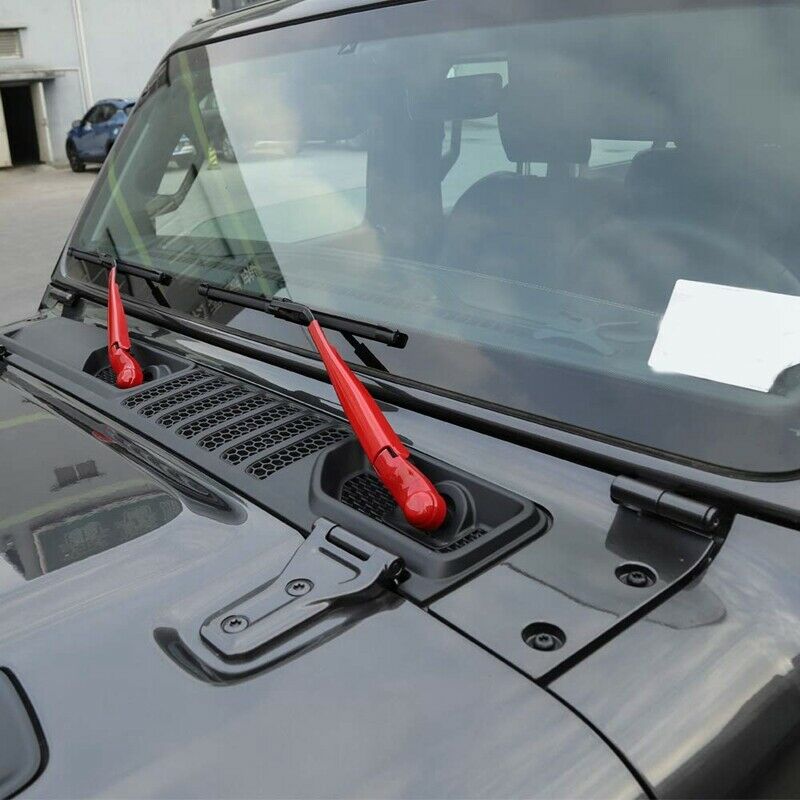 Front Window Windshield Wiper Blade Decoration Trim Cover for 2018-2019 Jee H9C8