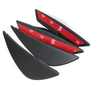 4Pcs Universal Car Front Bumper Fins Lip Spoiler Canards Splitters Chin Diffuser