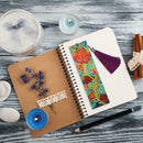 DIY Flower Special Shaped Diamond Painting Leather Tassel Bookmark Crafts