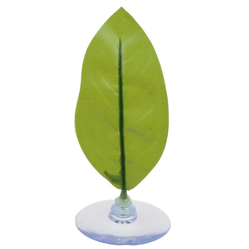 1PC Fish Tank Aquarium Leaf Fish Rest Spawning Plant Betta Fish Play Hide L3C