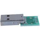 1pcs green metal USB male to DIP2.54mm DIP adapter board