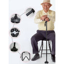 Aluminum Alloy Adjustable Walking Cane Folding Sticks Lightweight Crutches for