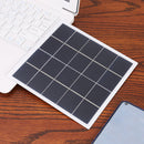 6.8x6.9 Inch 4W 5V Polycrystalline Silicon Solar Panel DIY with Alligator Clips