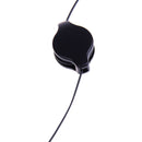 3.5mm Cable aux retractable auxiliary cord for car MP3 black 3C