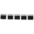 5pcs Computer Cooler Radiator Aluminum Heat sink for Electronic Chip 25*25*1 OZ