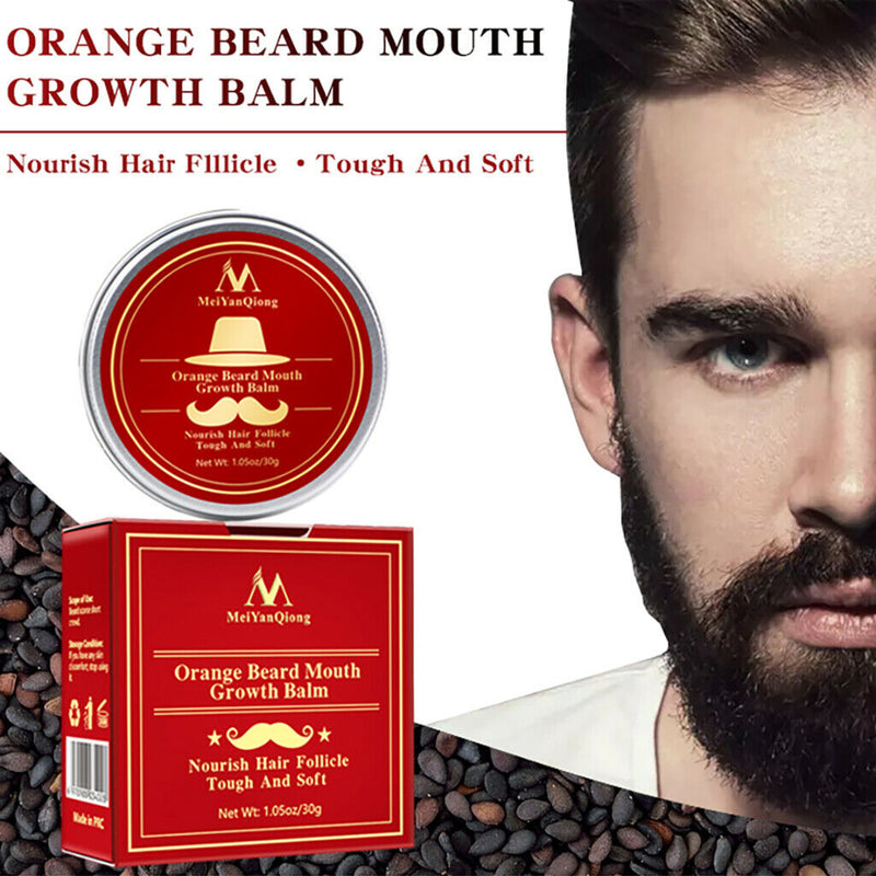 Men Beard Grooming Taming Balm Leave-in Conditioner Wax for Growth Softening
