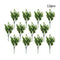 12pcs 7 Fork Water Grass Eucalyptus Plastic Artificial Plants Green Gras GWT