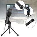 USB Microphone Plug&Play Home Studio USB Condenser Mic Recordin for Skype