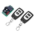 Receiver&2Transmitter 220V 1CH RF Wireless Remote Switch Light Lamp LED