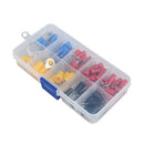 102 Pcs 10 Kinds Rv Ring Terminal Electrical Crimp Connector Kit Set Box, C