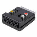 Newest Switchable Scart Male to Female S-Video 3 RCA Audio Adapter Convecto