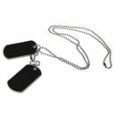 Military plate necklace dog style or boy necklace Color black new