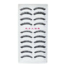 10 Pairs Handmade Natural Thick False Eyelashes Eyelash Extension Makeup
