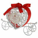 Metal Carriage Gift Box Gift Box Decoration - red + white