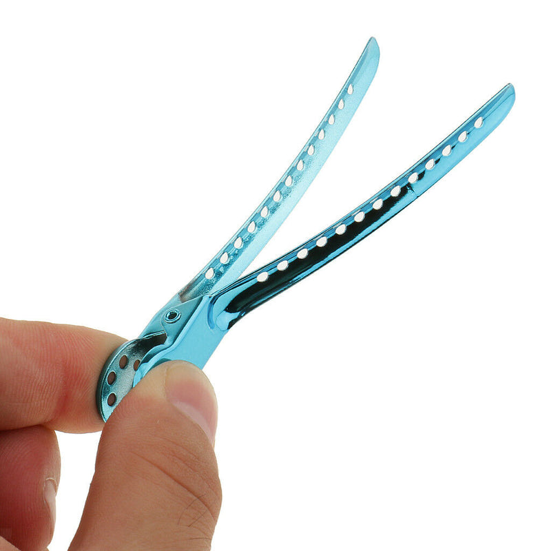 12pcs Fashion Alligator Hair Clips Salon Stylist Hairdressing Clamps Claw