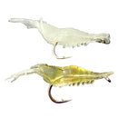 9Pcs Soft Shrimp Fishing Bait Worm Lures Hook Crankbaits Hooks Baits Tackle