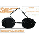 Foot Hammock Comfy Hanger Travel Airplane Footrest Hammock Made With Premiu