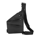 Men Linen Canvas Casual Chest Pack Sports Outdoor Crossbody Satchel Handbag