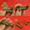 Chinese Old Style Carved Word Password Padlock Locks
