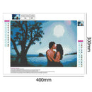 5D DIY Full Drill Diamond Painting Kissing Lovers Cross Stitch Embroidery