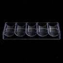Transparent Acrylic Poker Chips Tray 100 Chips Storage Case for Party Home